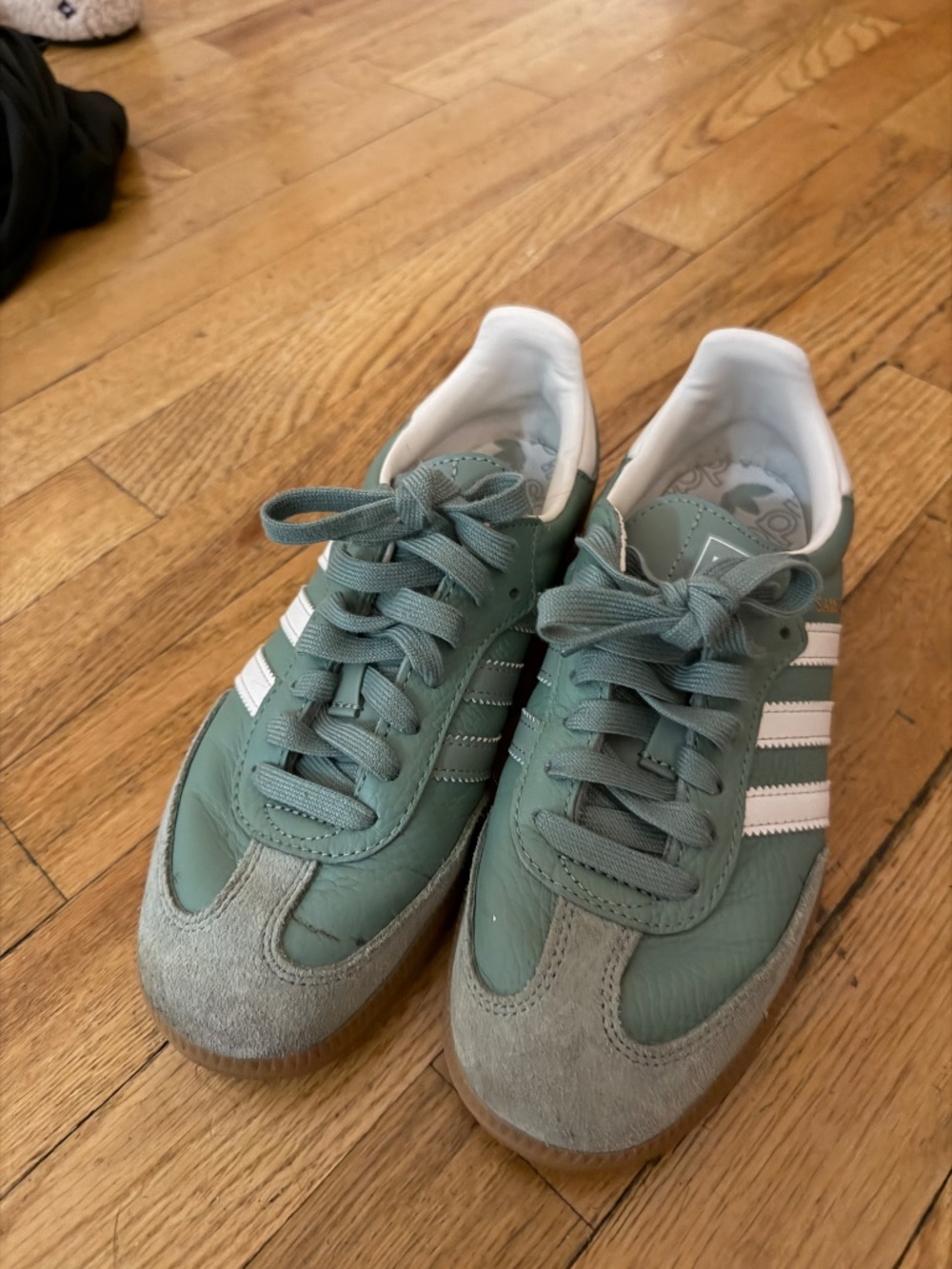 adidas Originals Samba OG - Silver Green / Chalk White / Gum - Picture 7 of 7